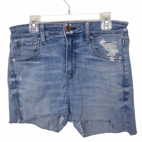 American Eagle Hi Rise Jean Shorts - Picture 1 of 9